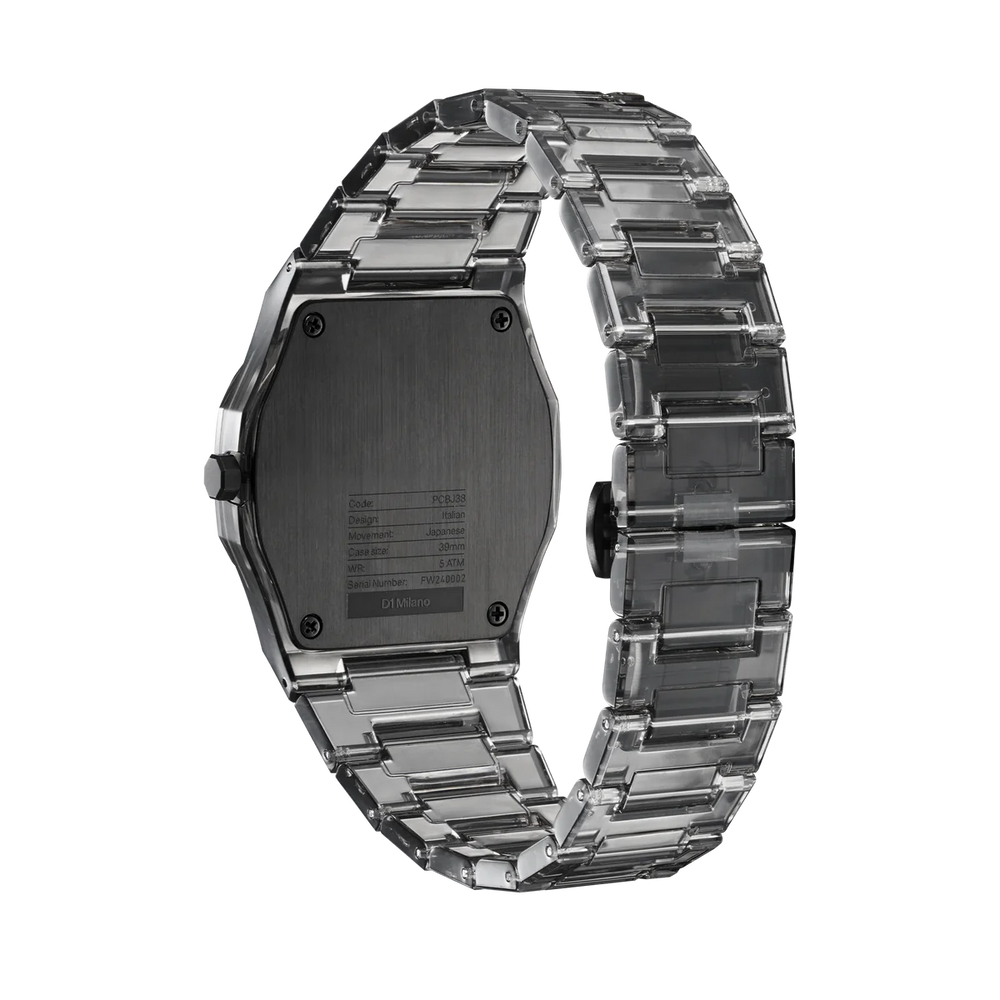 D1 MILANO UNISEX NYLON EXP_BLACK WATCH (D1-NYBJ02)