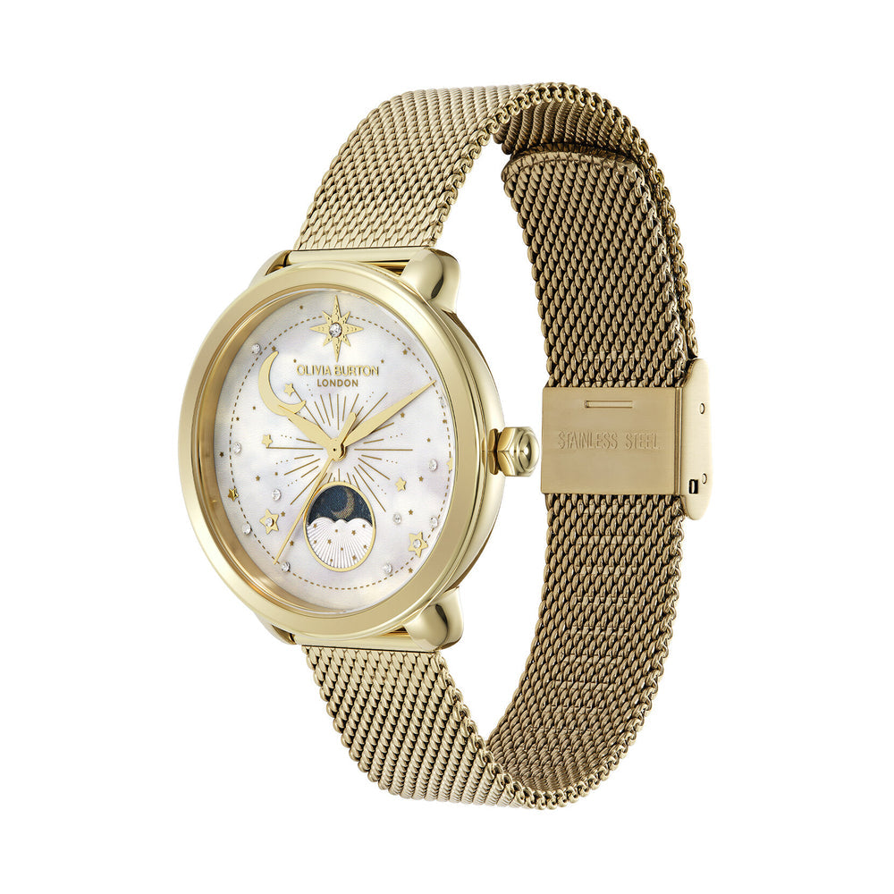 OLIVIA BURTON LADIES OB SIGNATURE MOONPHASE WATCH (24000299)