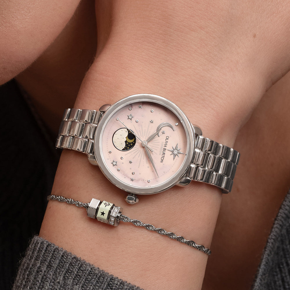 OLIVIA BURTON LADIES OB SIGNATURE MOONPHASE WATCH (24000297)