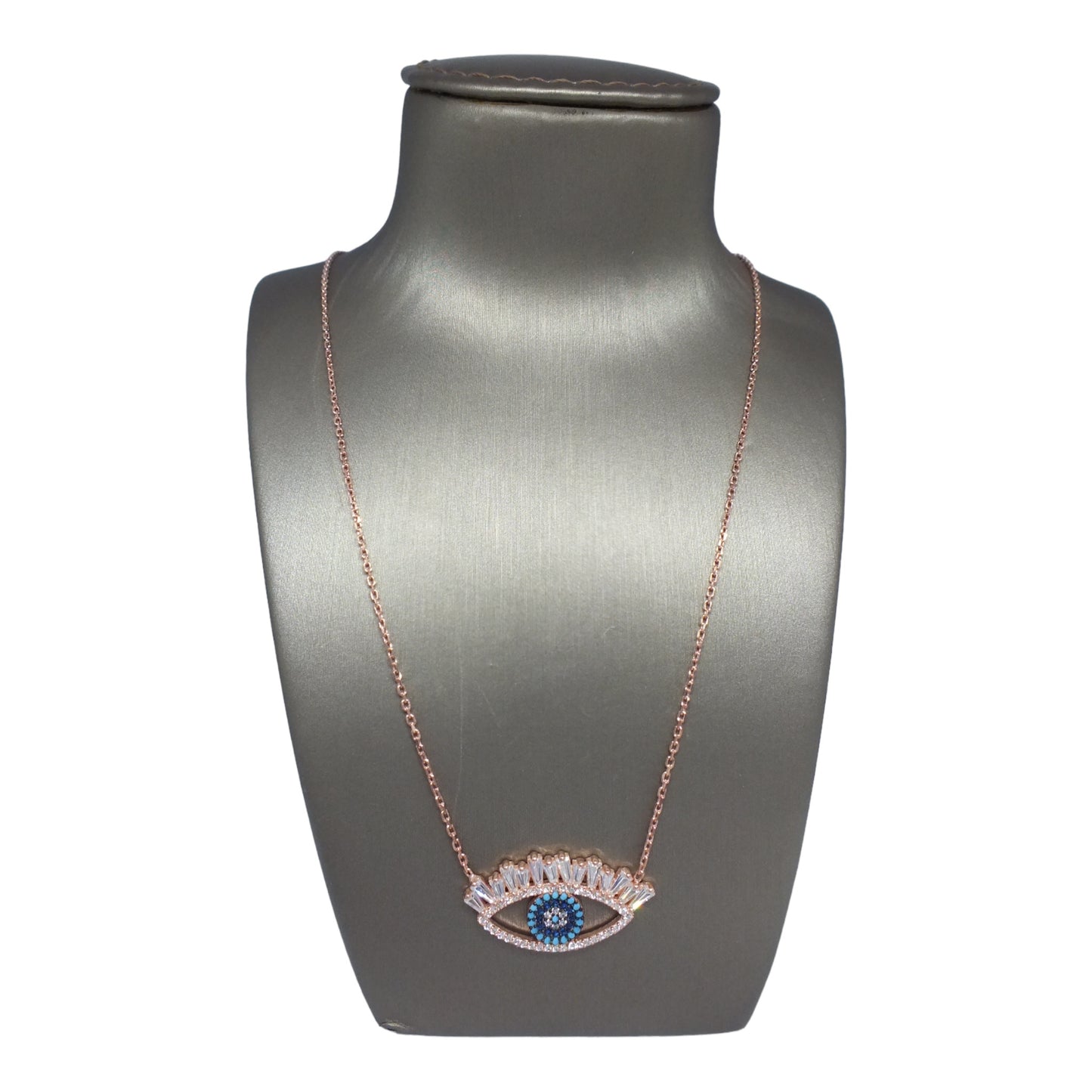 Silver Evil eye Necklace -سلسال فضة على شكل عين