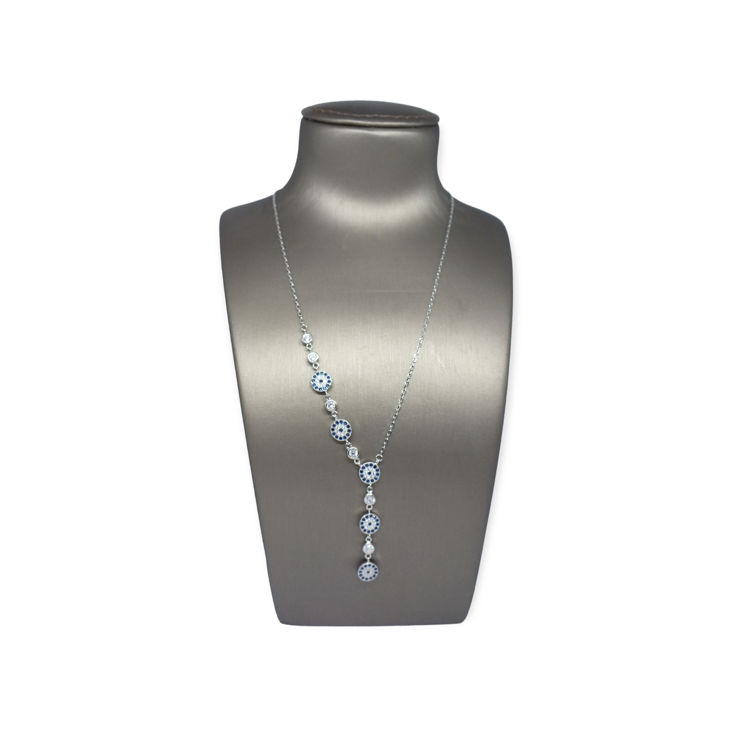 Evil Eye Silver Necklace-سلسال العين فضة