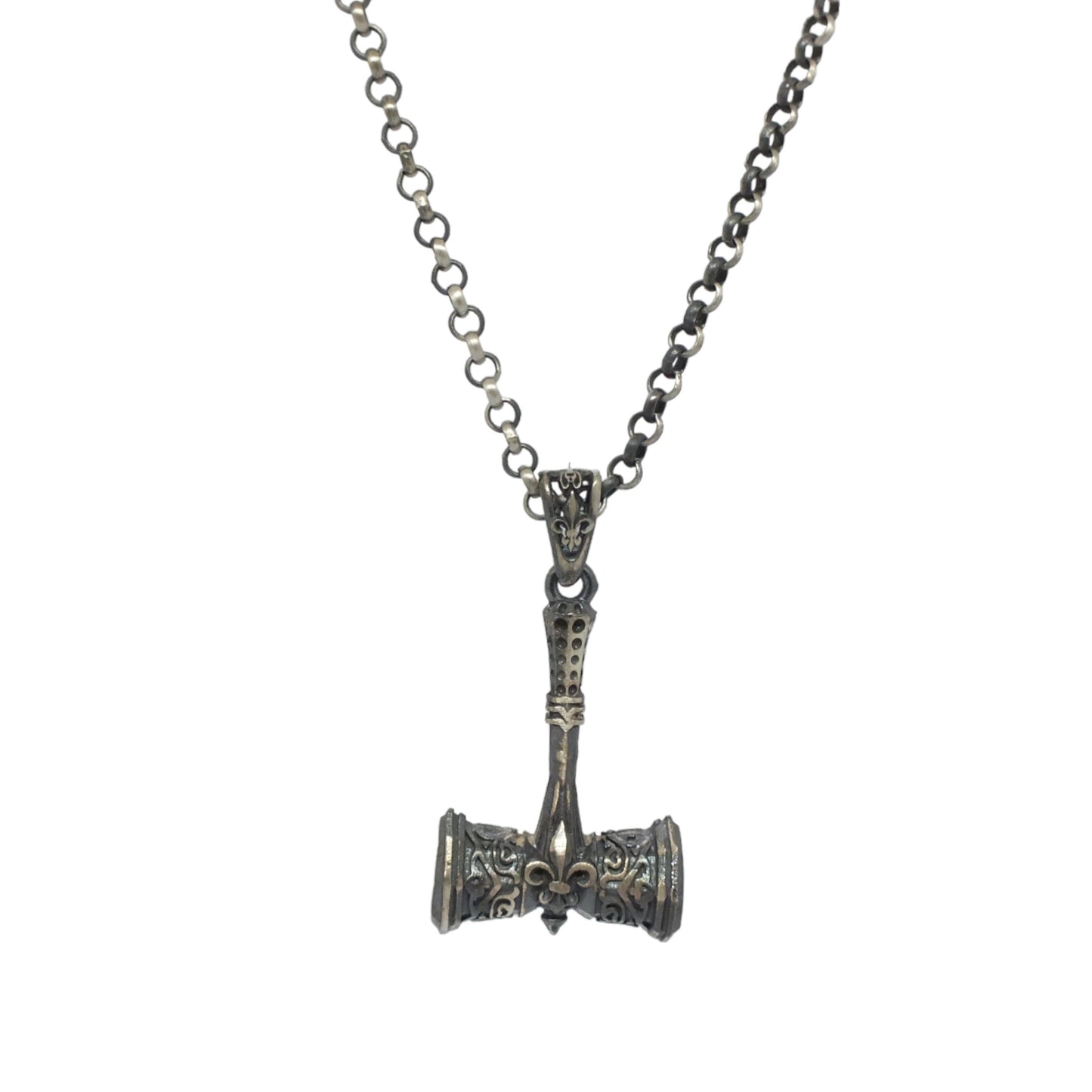 Silver Men Necklace- سلسال فضة رجالي