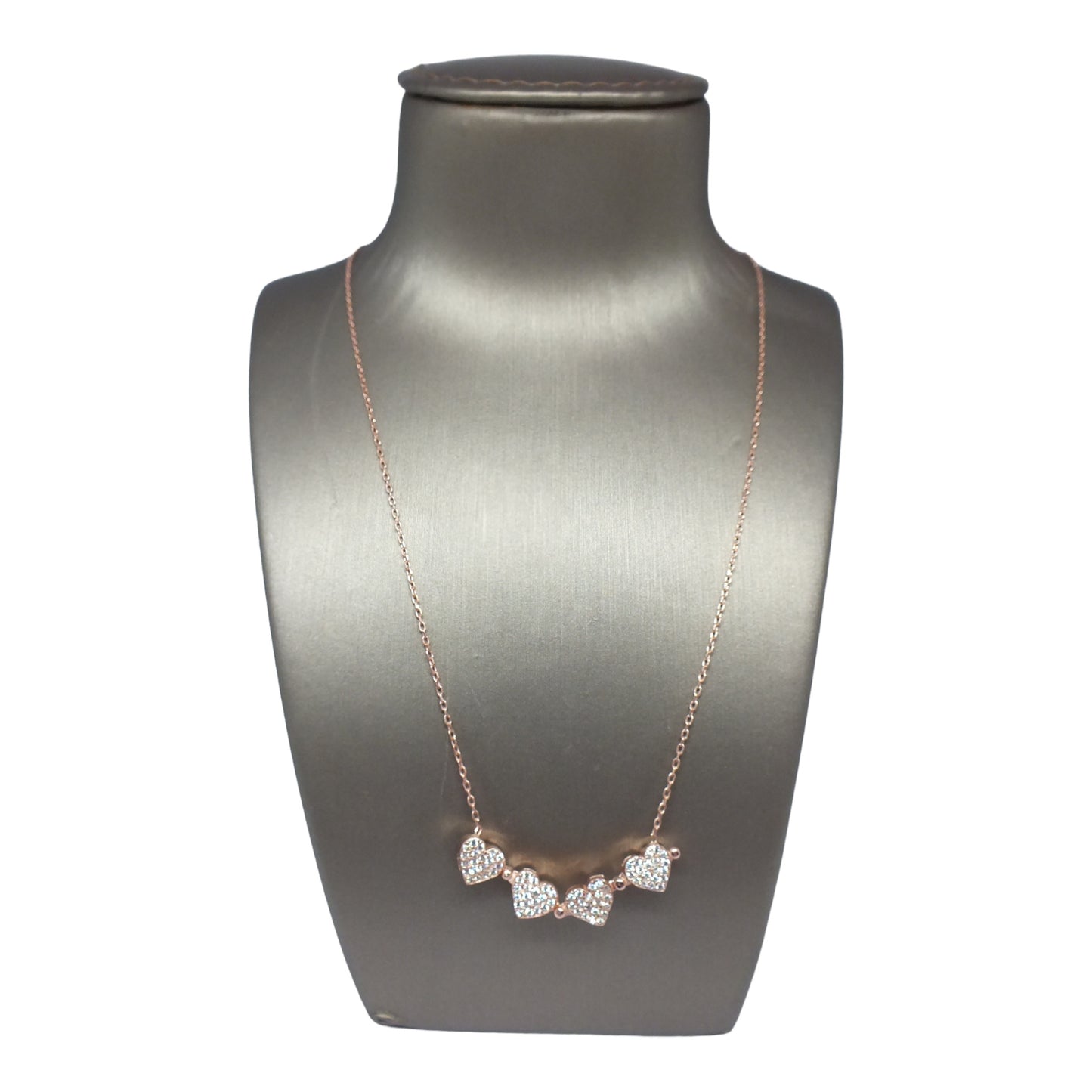 Silver Hearts Necklace two Styles- سلسال القلب فضة