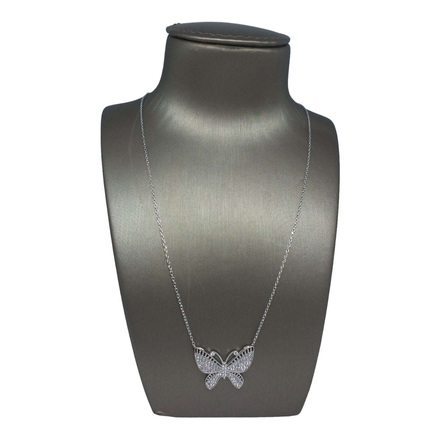 Silver Butterfly Necklace - سلسال فضة شكل فراشة