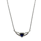 925 Silver with colorful heart Stone Necklace