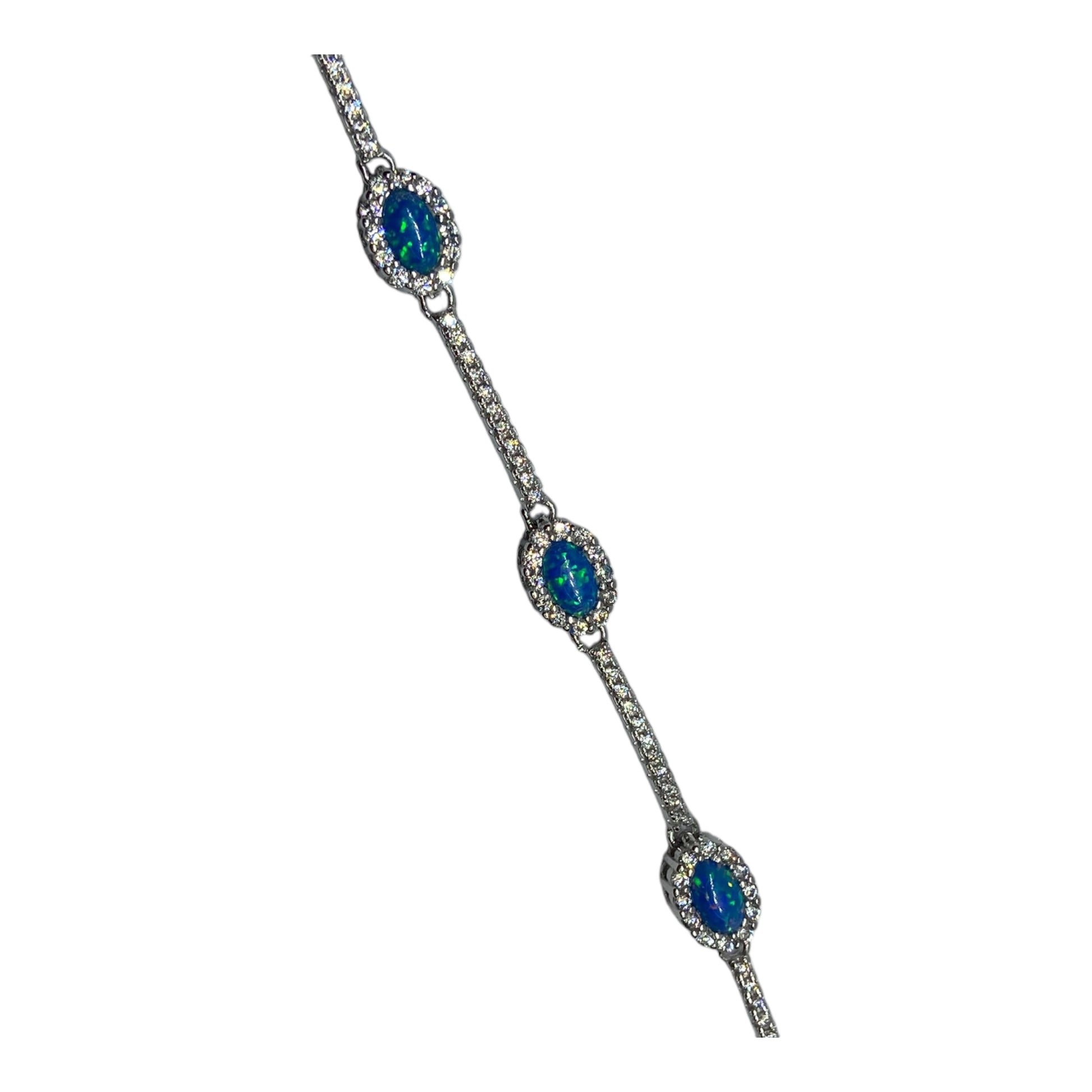 Silver Bracelet with colorful stones- اسوارة فضة باحجار ملونة Silver Bracelet with colorful stones- اسوارة فضة باحجار ملونة