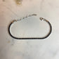 Silver Tennis Bracelet (Black Stones)-اسوارة تنس فضة بأحجار سوداء⁩