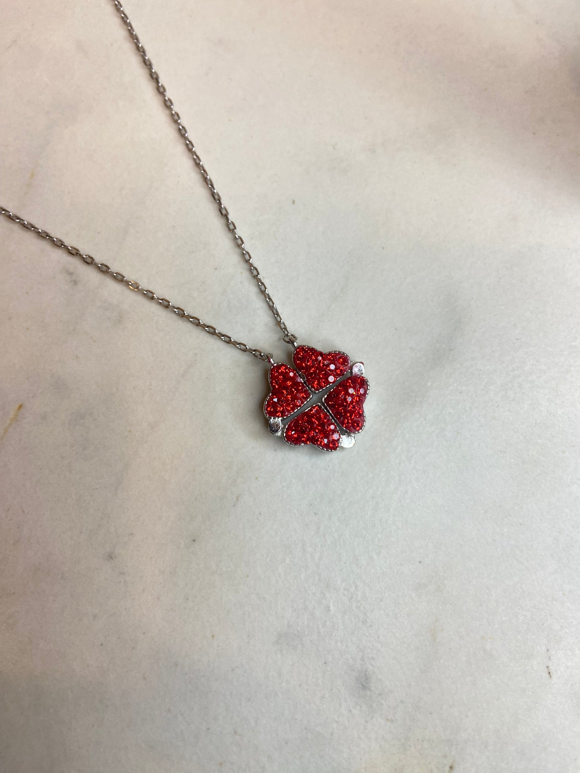 Flower+ Hearts Two Colors Necklace Flower+ Hearts Two Colors Necklace