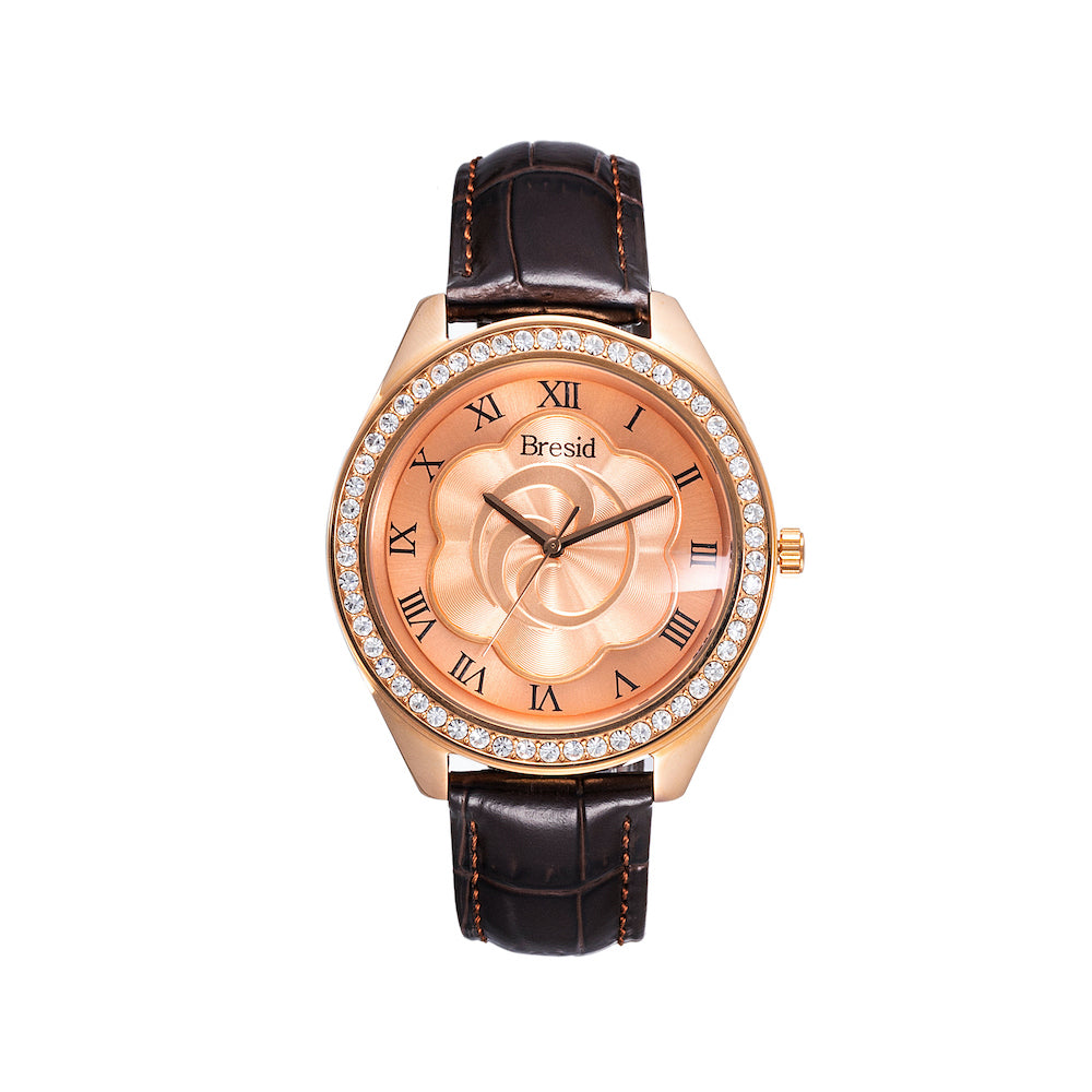 Bresid Ladies Watch 3 Leather color options (8391)