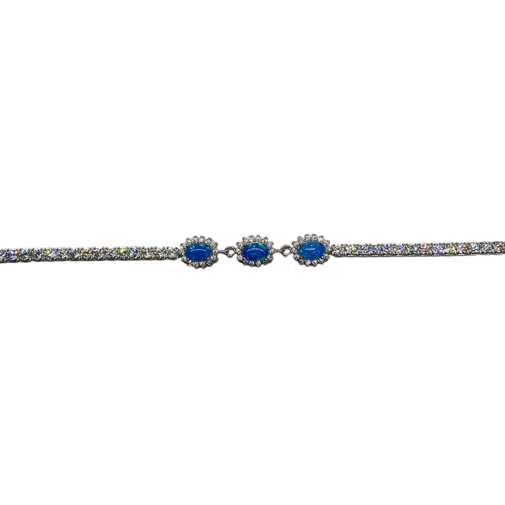 Silver Bracelet with colorful stones- اسوارة فضة باحجار ملونة Silver Bracelet with colorful stones- اسوارة فضة باحجار ملونة