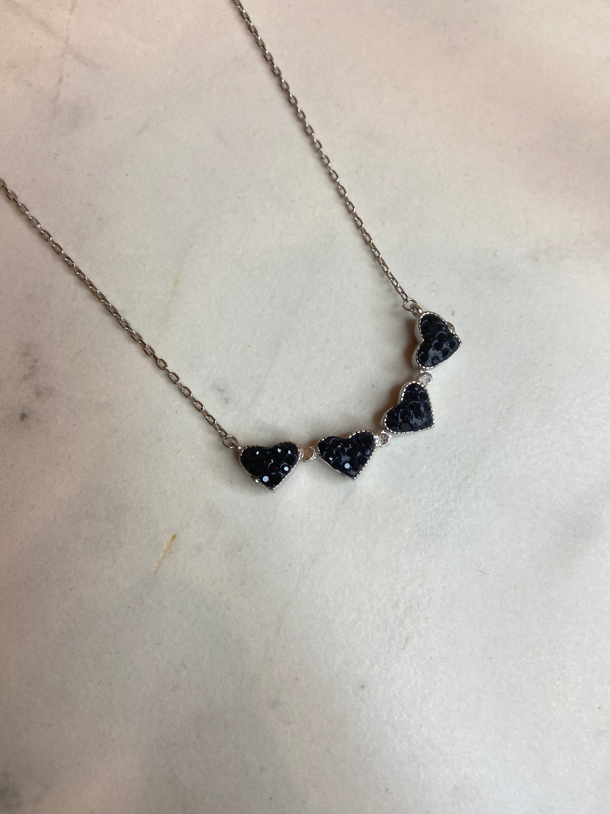 Flower+ Hearts Two Colors Necklace Flower+ Hearts Two Colors Necklace