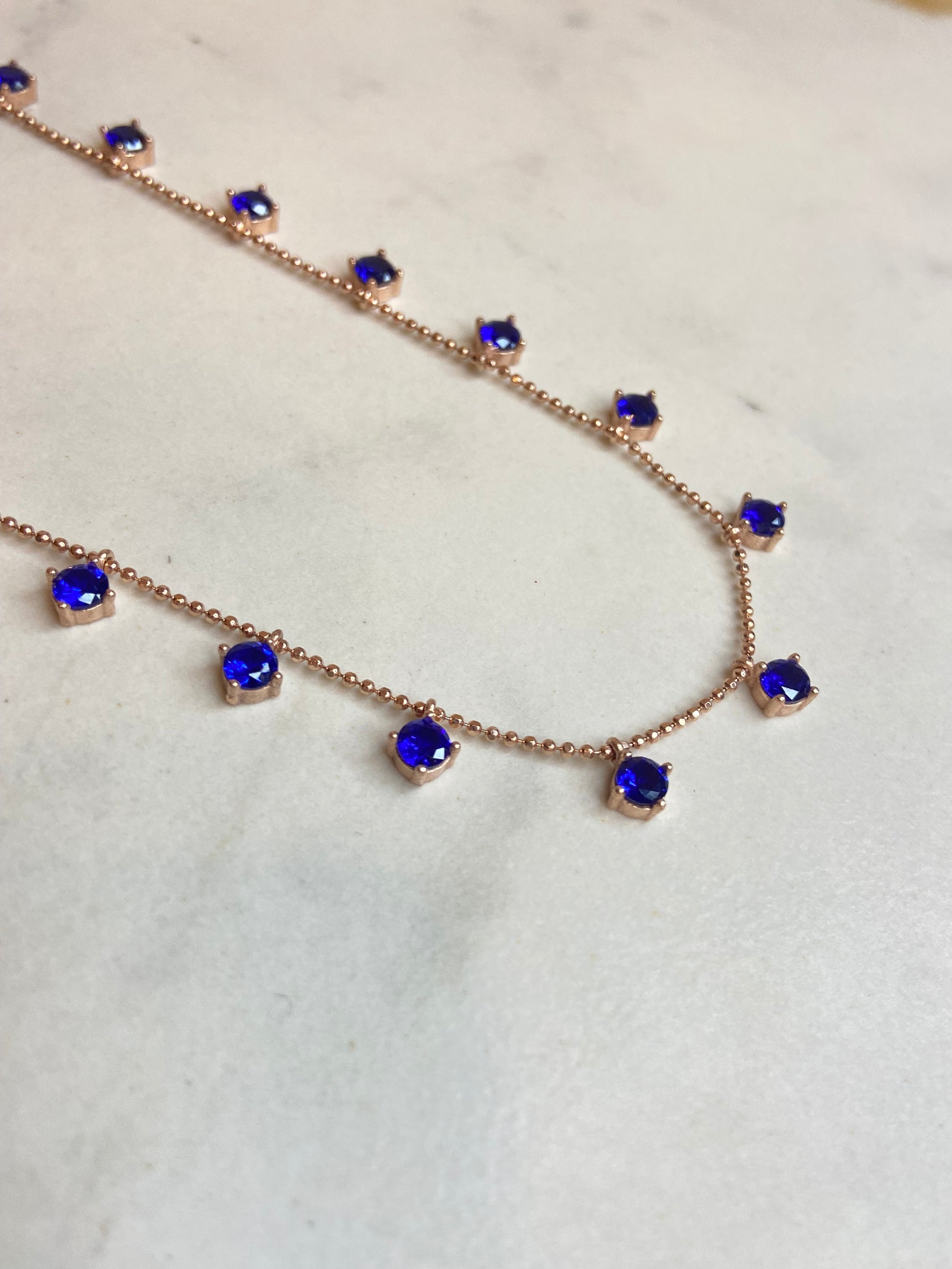 Silver Necklace(RoseGold Plated)-سلسال فضة Silver Necklace(RoseGold Plated)-سلسال فضة