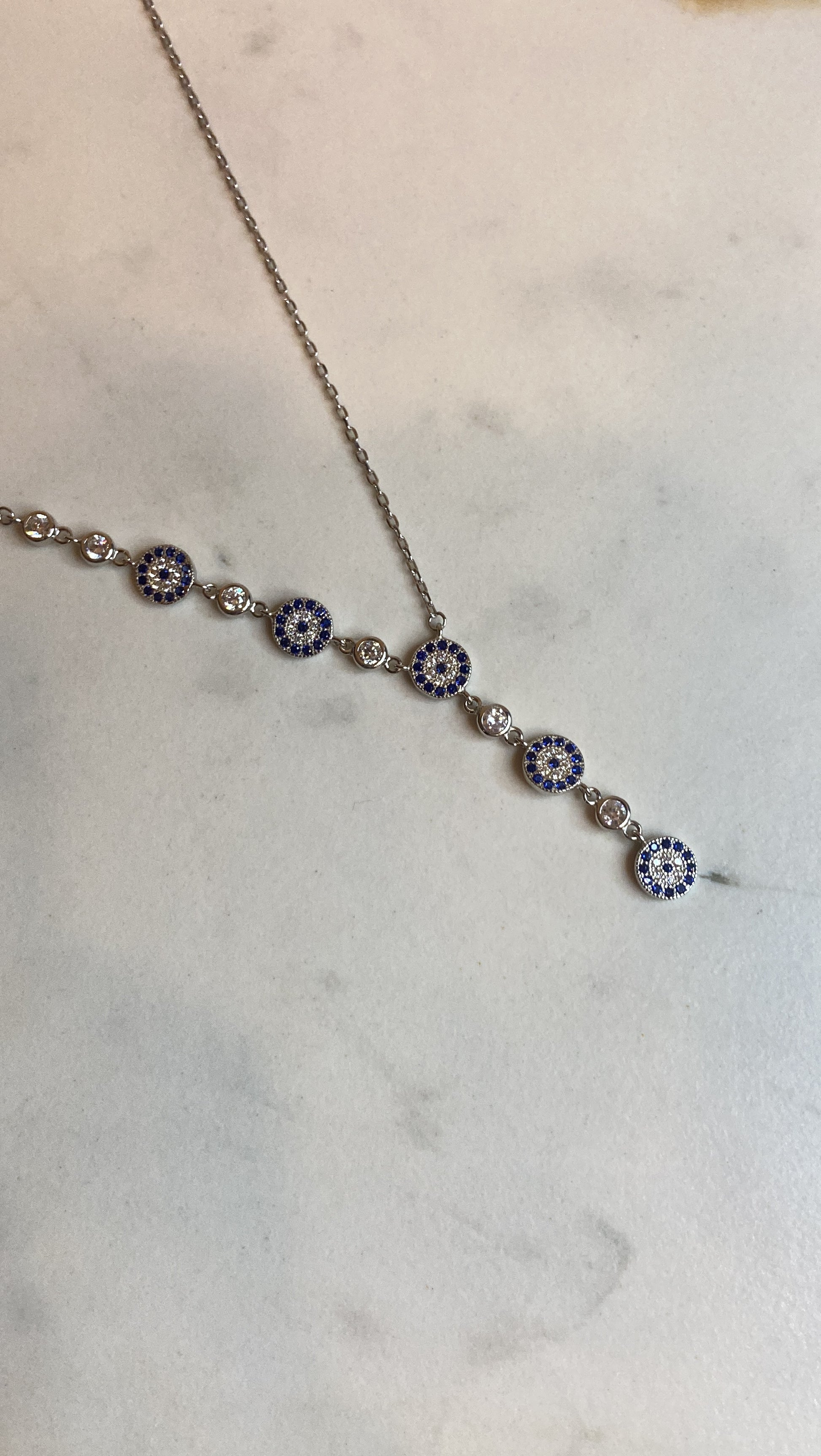 Evil Eye Silver Necklace-سلسال العين فضة Evil Eye Silver Necklace-سلسال العين فضة
