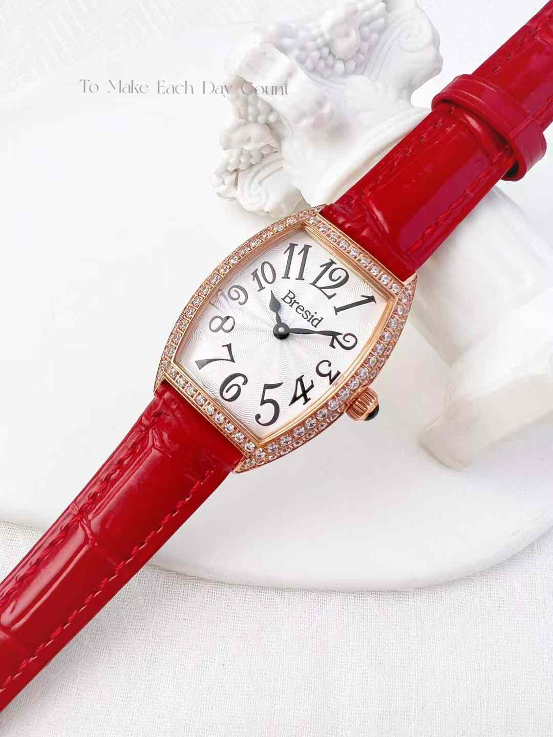 Bresid Ladies Watch( Black or Red Strap)