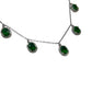 Silver Necklace with Green Stones-سلسال فضة باحجار خضراء  ⁩