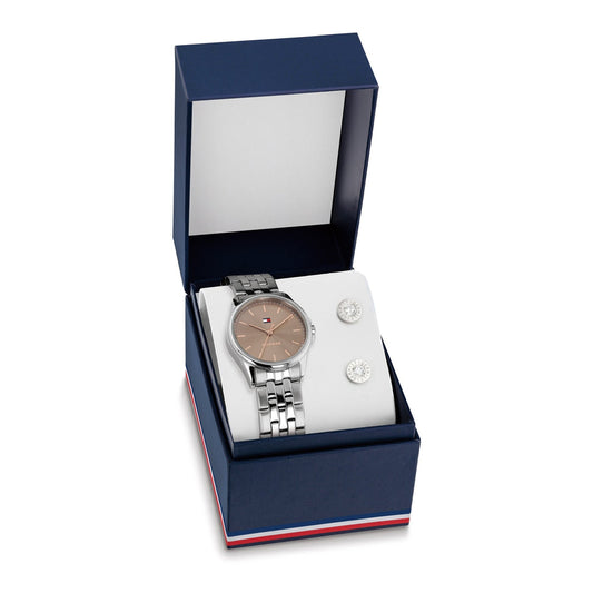 TOMMY HILFIGER  LADIES JADE & CLASSIC SIGNATURE GIFT SET WATCH (2770215)