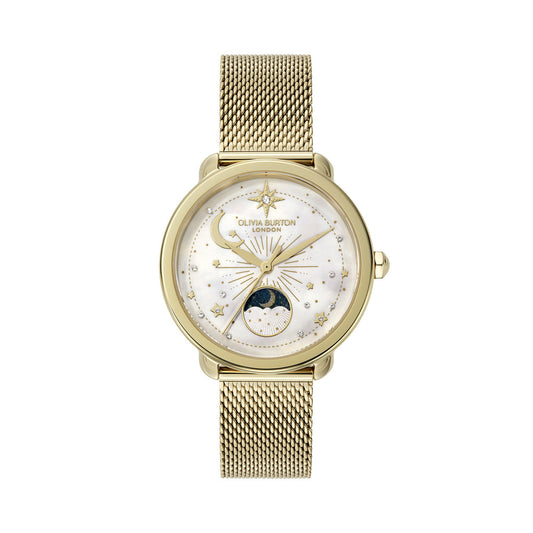OLIVIA BURTON  LADIES OB SIGNATURE MOONPHASE WATCH (24000299)