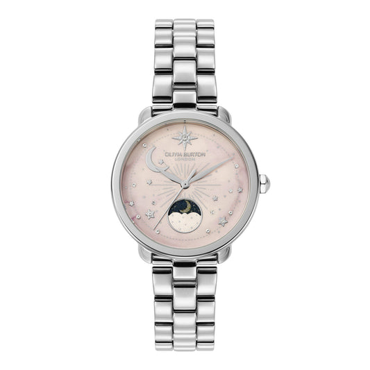 OLIVIA BURTON  LADIES OB SIGNATURE MOONPHASE WATCH (24000297)