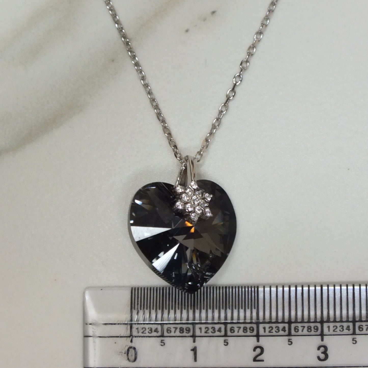 Black Stone Necklace- سلسال فضة حجر اسود
