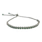 Slide silver Tennis Bracelet-اسوارة تنس فضة قفل سحاب و احجار خضراء