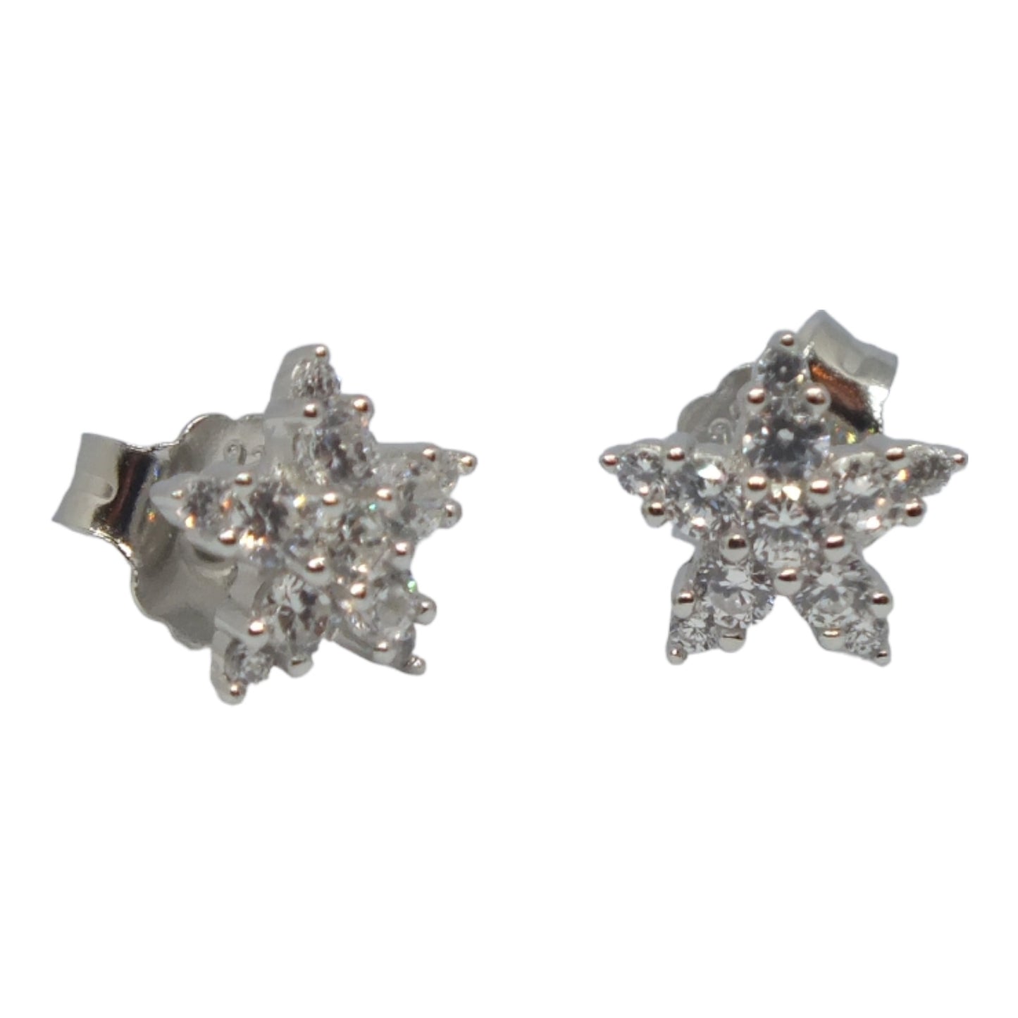 Flower Silver Earrings - حلق فضة فله