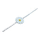 Daisy Flower 925 Silver Bracelet-إسوارة فضة عيار ٩٢٥