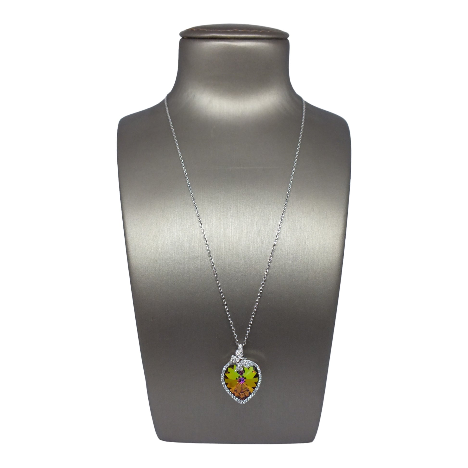 Colored Stone Necklace- سلسال فضة حجر ملون Colored Stone Necklace- سلسال فضة حجر ملون