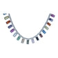 Silver Necklace with ColorfulStones-سلسال فضة باحجار ملونة  ⁩