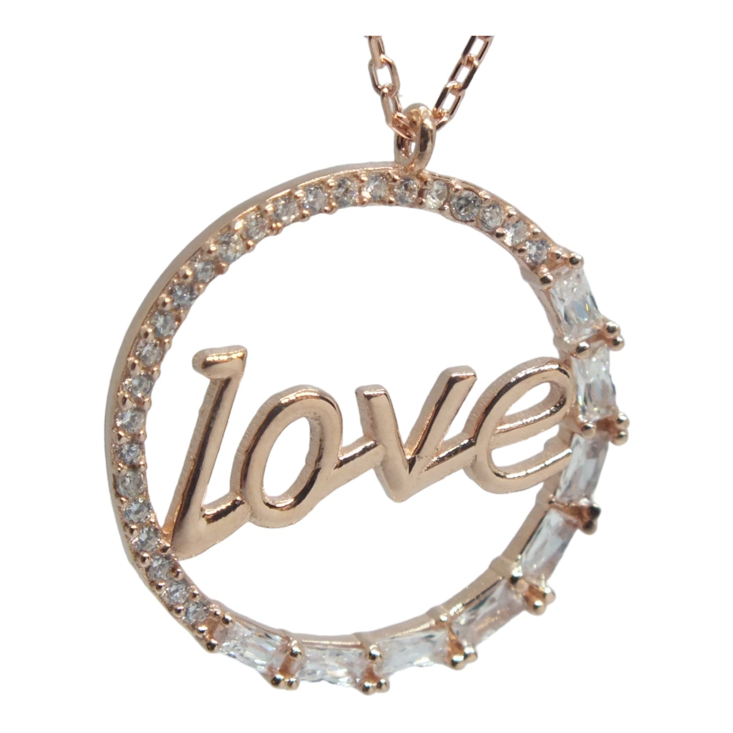 Silver Love Necklace -سلسال فضة كلمة(love)