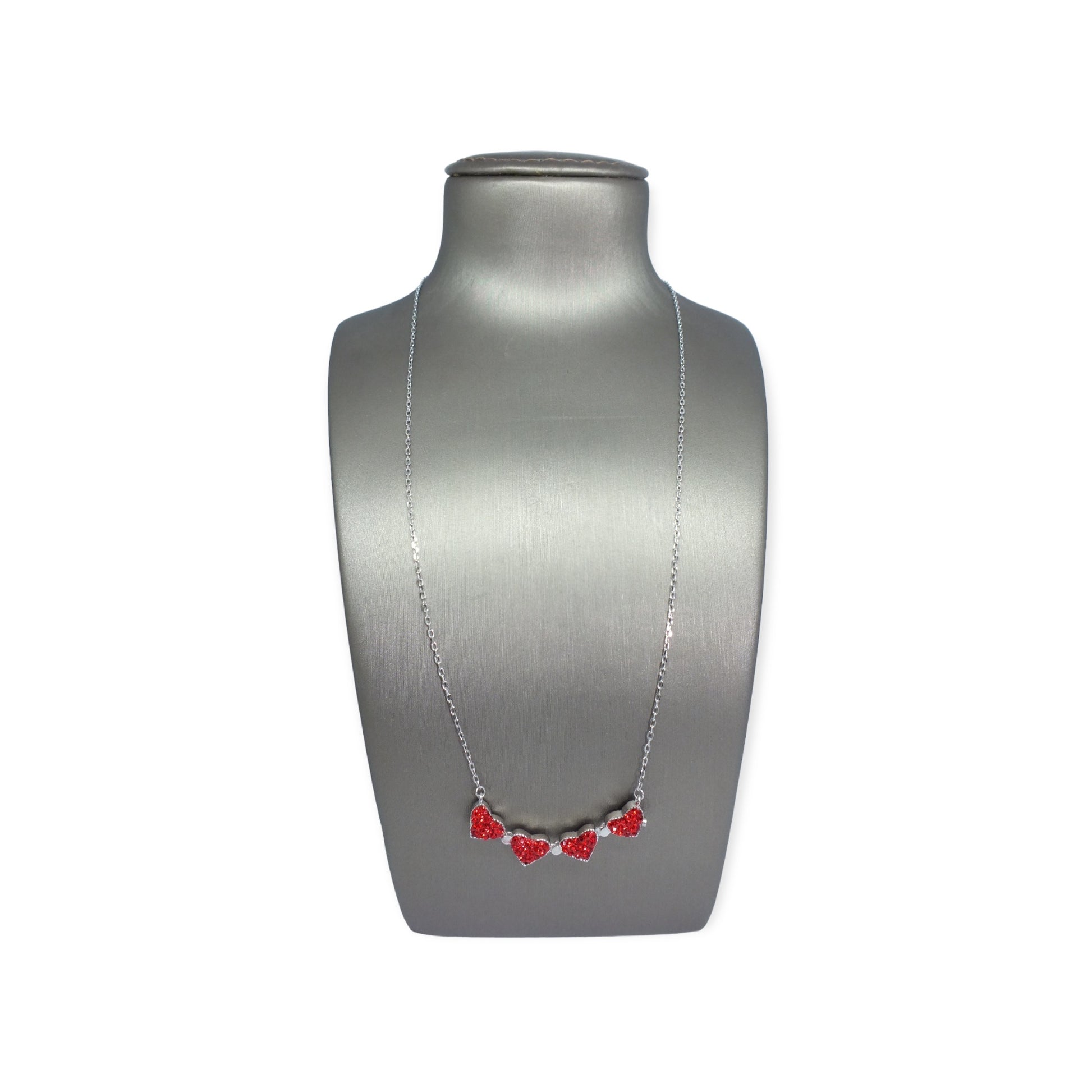Flower+ Hearts Two Colors Necklace Flower+ Hearts Two Colors Necklace