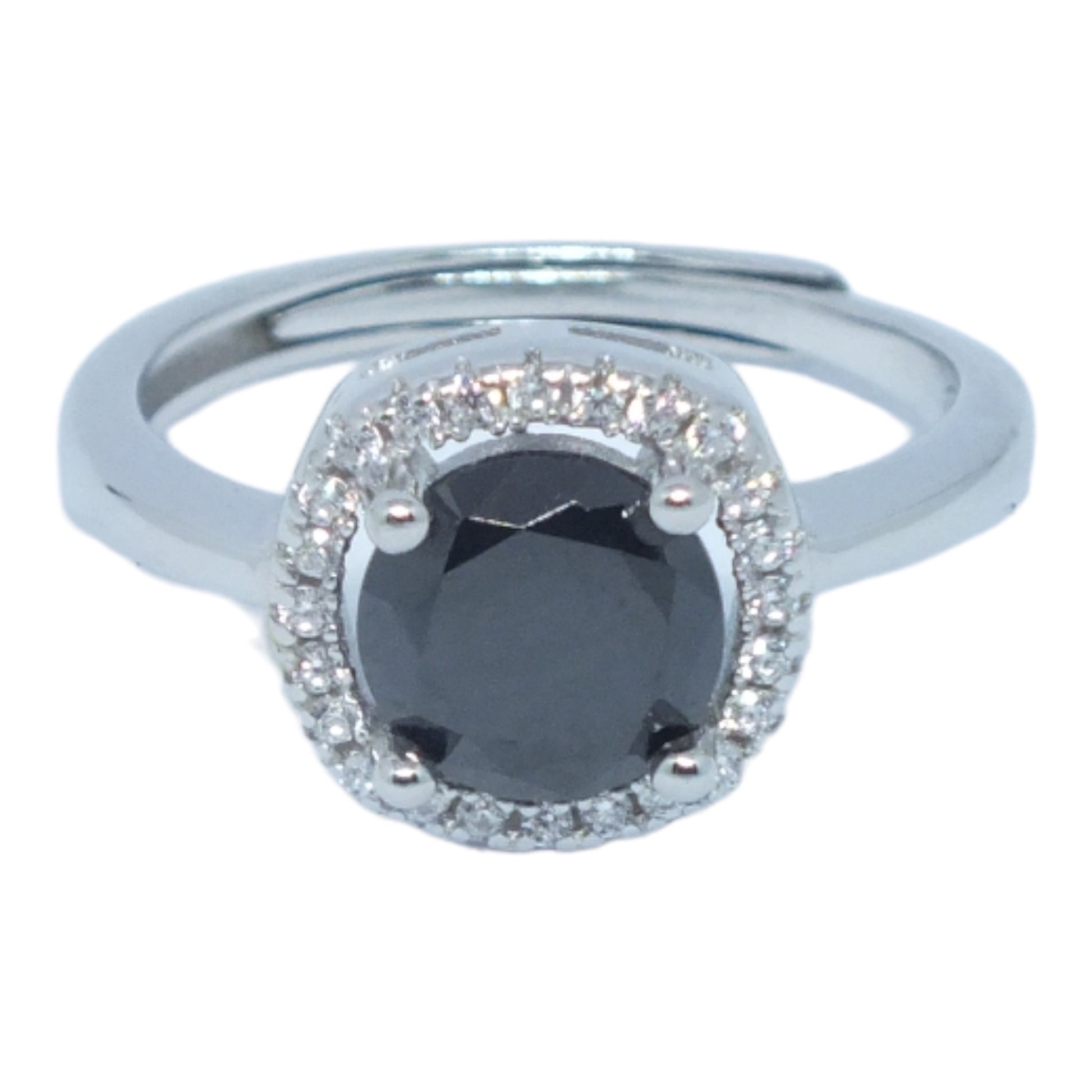 Black stone Silver Ring- خاتم فضة حجر اسود Black stone Silver Ring- خاتم فضة حجر اسود