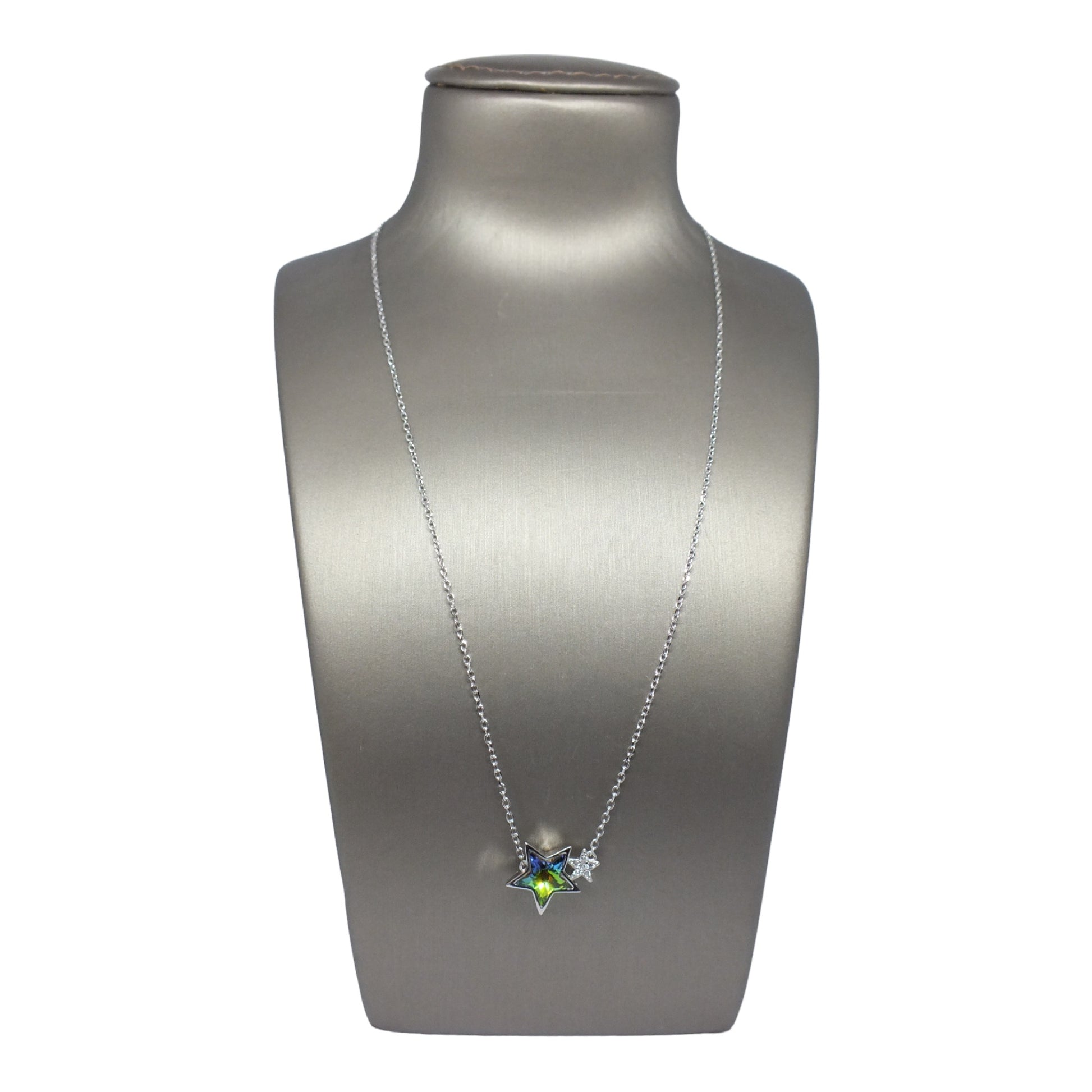 Colored Stone Stars Necklace- سلسال نجوم بحجر ملون Colored Stone Stars Necklace- سلسال نجوم بحجر ملون