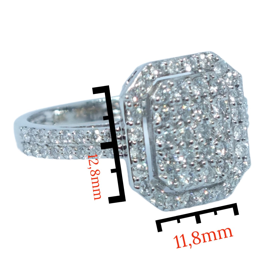 ⁨Diamond Ring- خاتم الماس مربع⁩