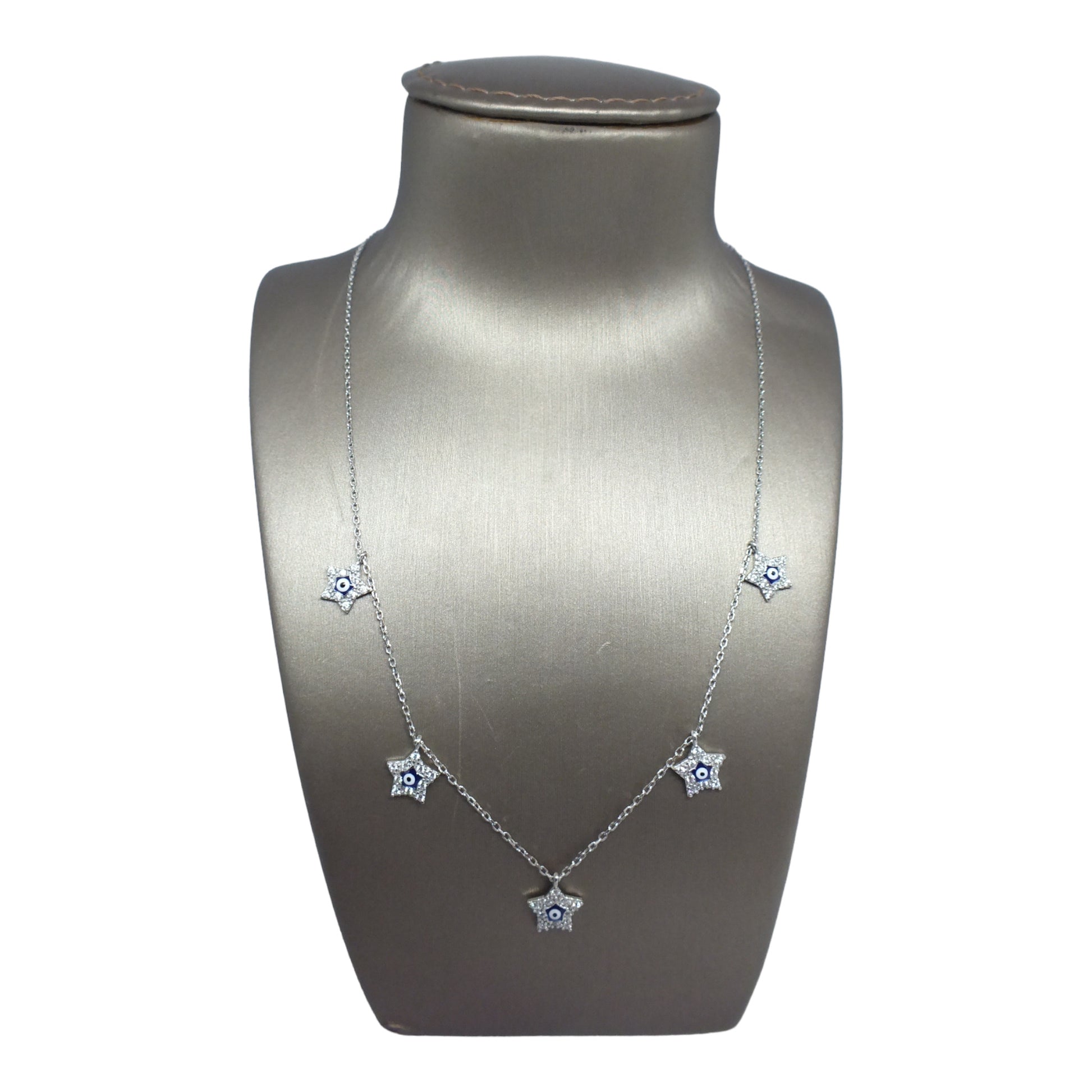 Silver Star & Evil eye Choker Silver Star & Evil eye Choker