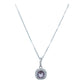 October Birthstone Silver Necklace & Earrings Miniset-طقم فضة سلسال و حلق حجر ميلاد شهر اوكتوبر
