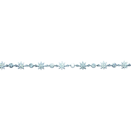 925 Silver Stars Bracelet-إسوارة النجوم من الفضة عيار ٩٢٥