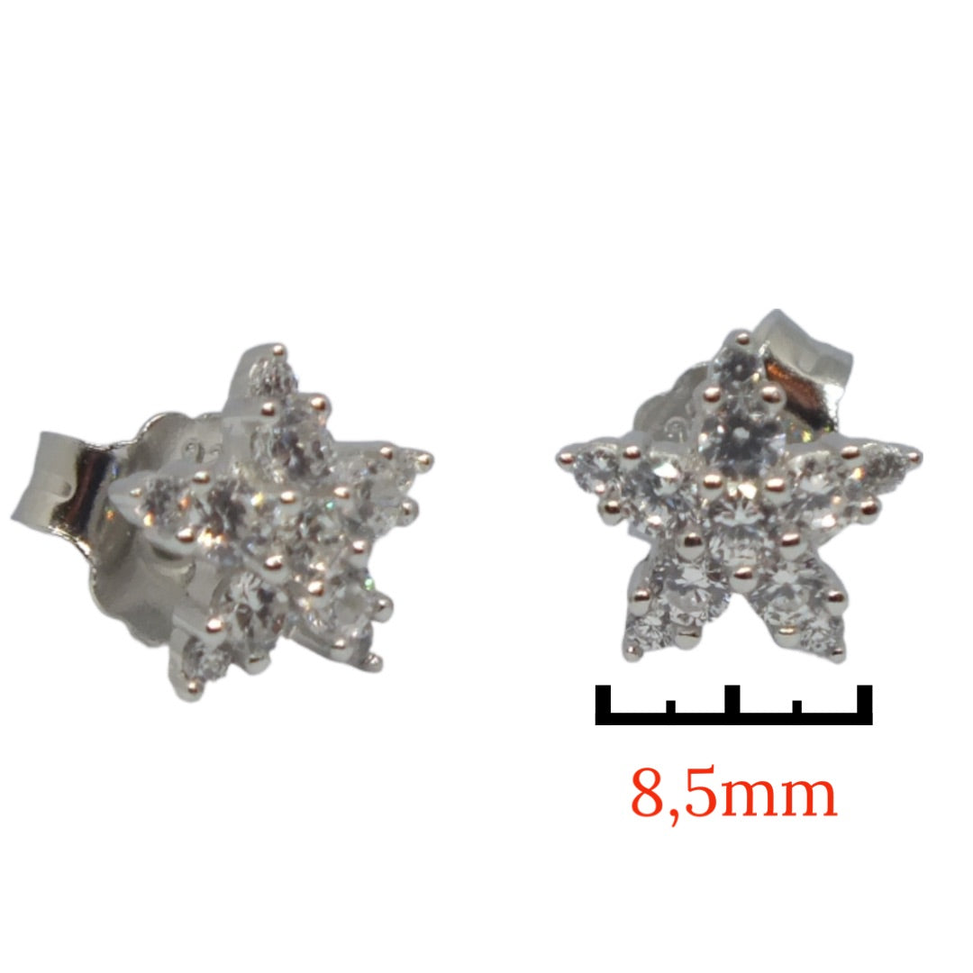 Flower Silver Earrings - حلق فضة فله