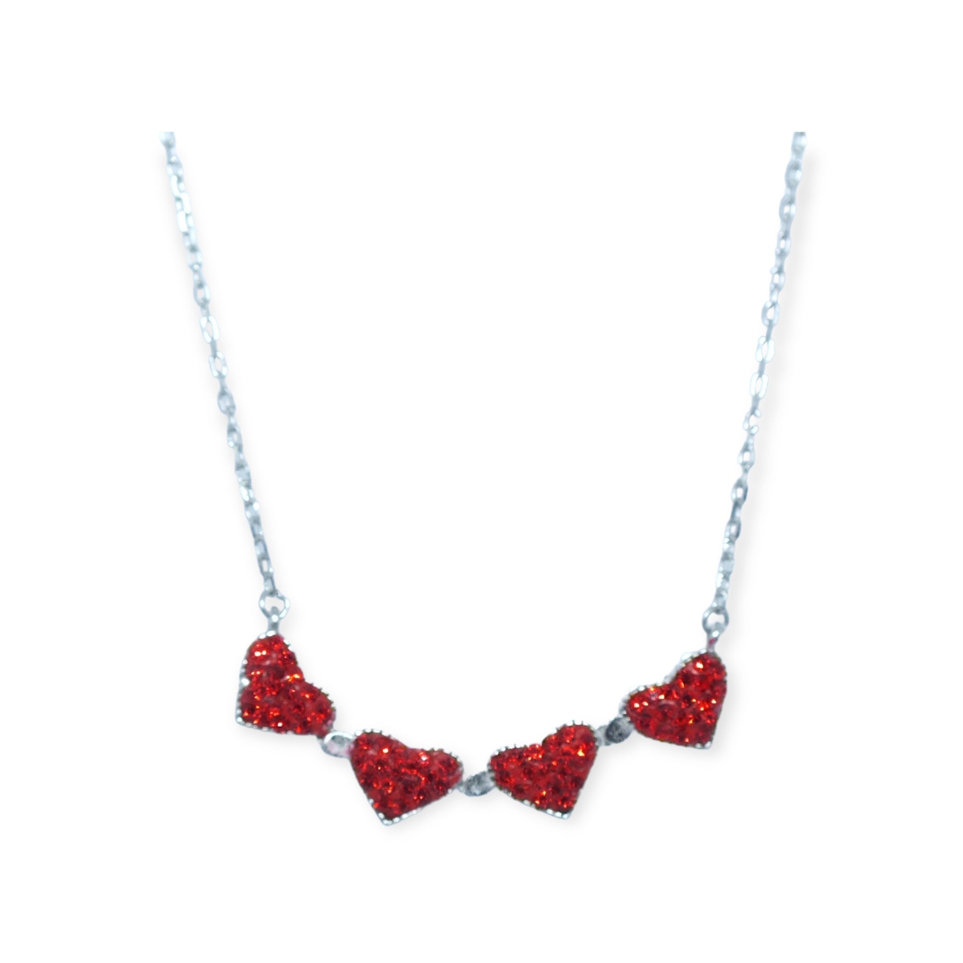 Flower+ Hearts Two Colors Necklace Flower+ Hearts Two Colors Necklace