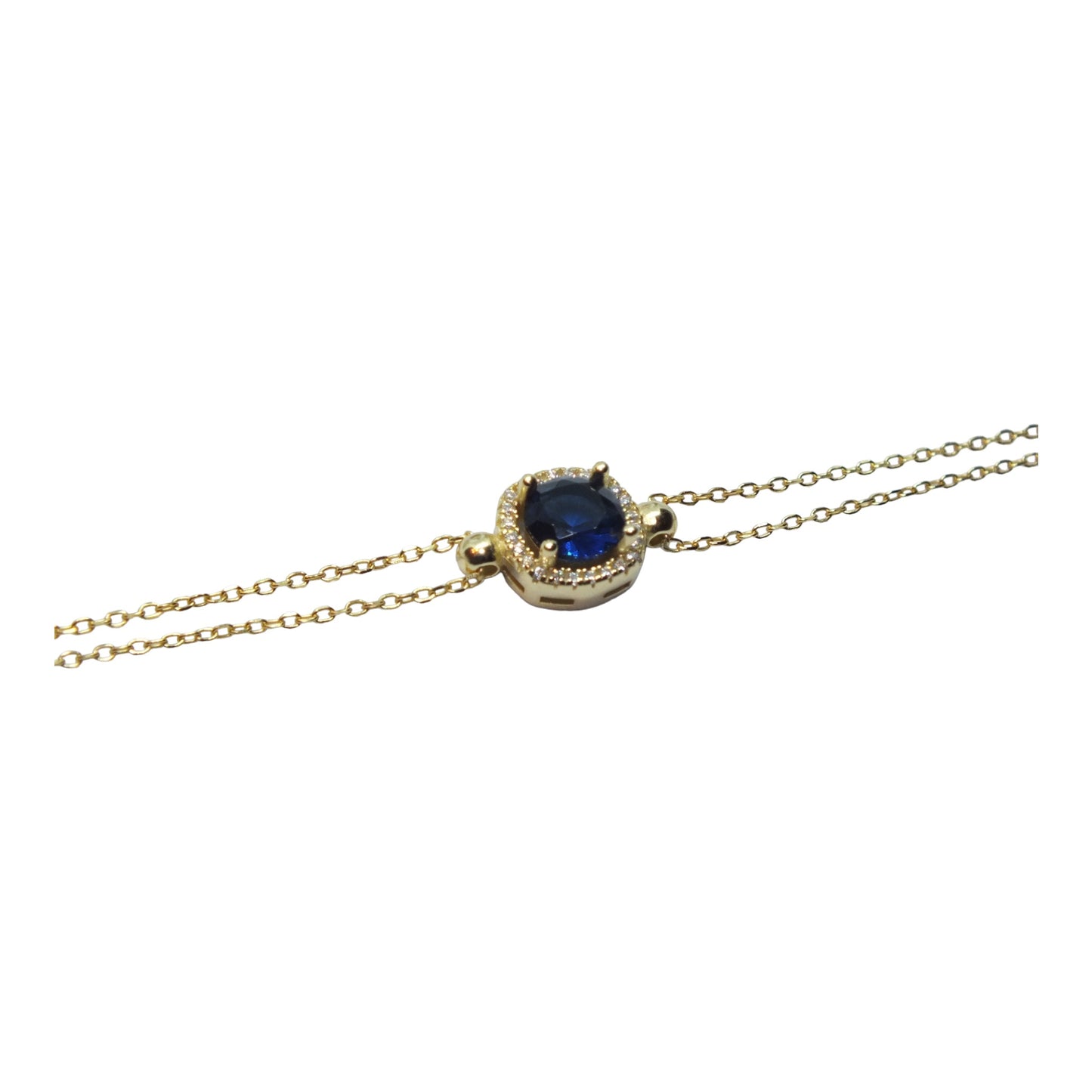 Gold Plated Silver Necklace -طقم فضي مطلي بالذهب
