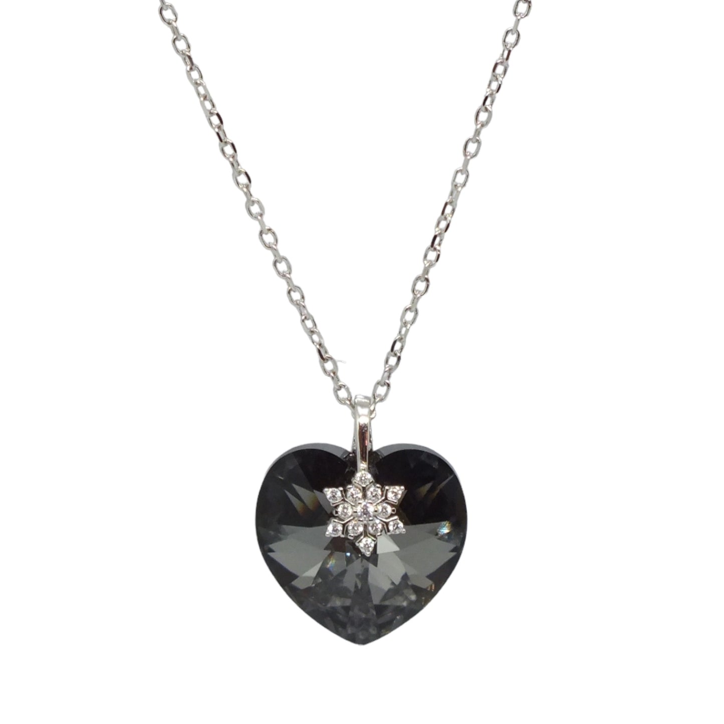 Black Stone Necklace- سلسال فضة حجر اسود