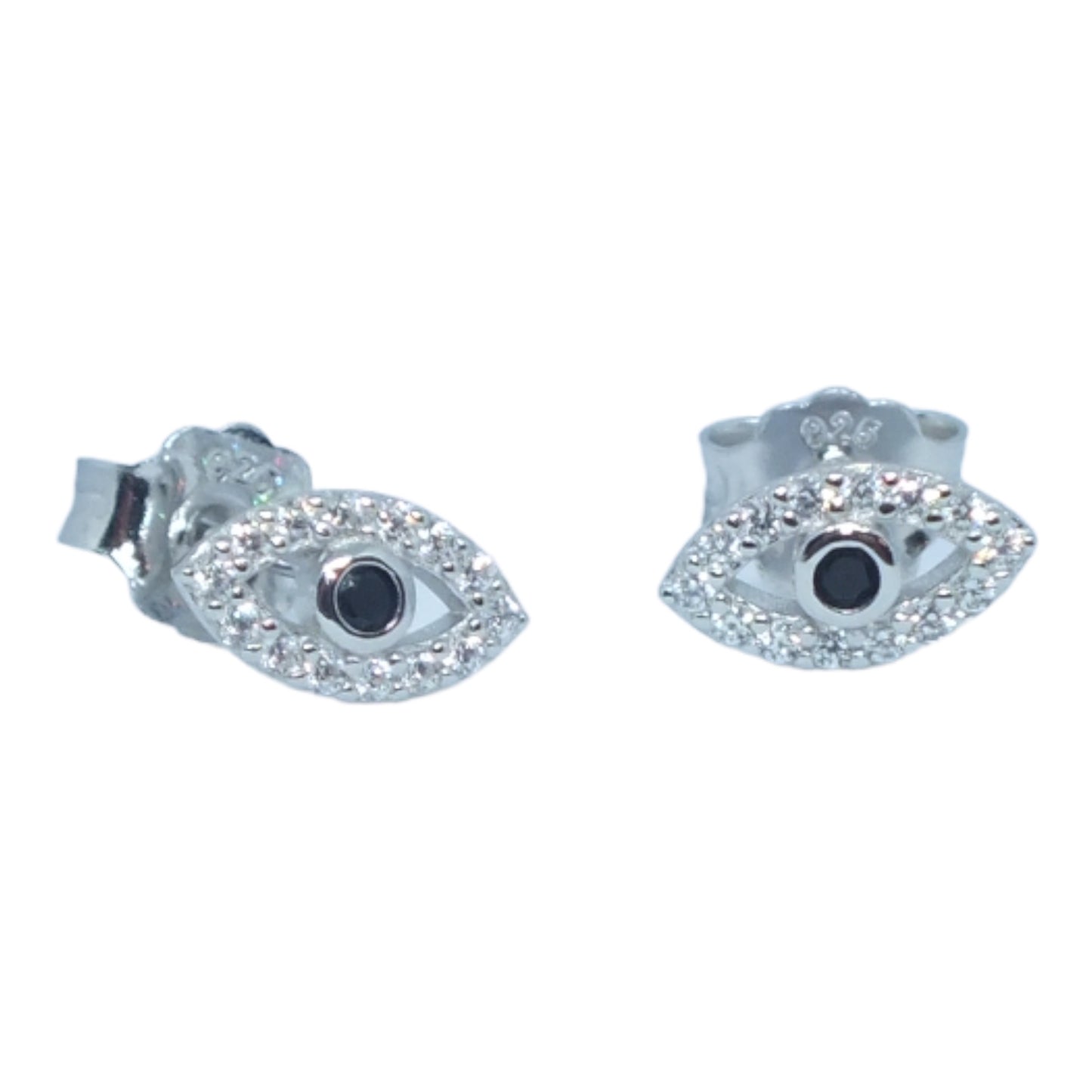 Evil Eye Silver Earrings- حلق فضة شكل عين