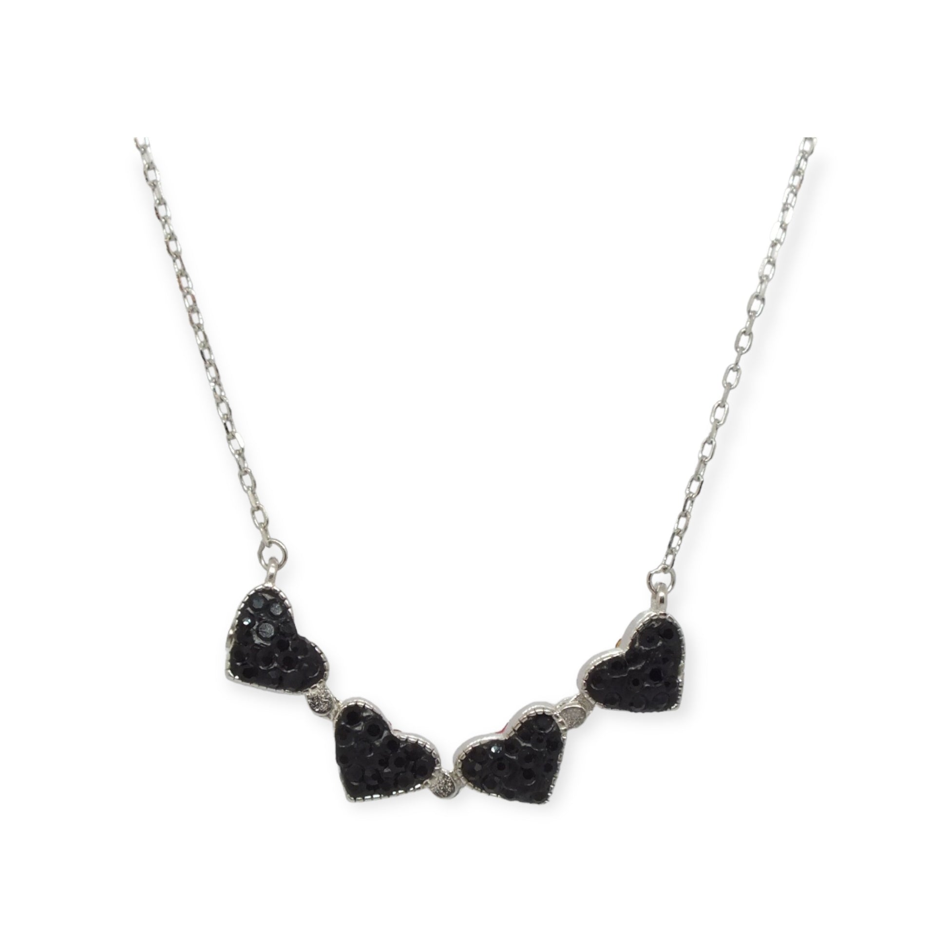 Flower+ Hearts Two Colors Necklace Flower+ Hearts Two Colors Necklace