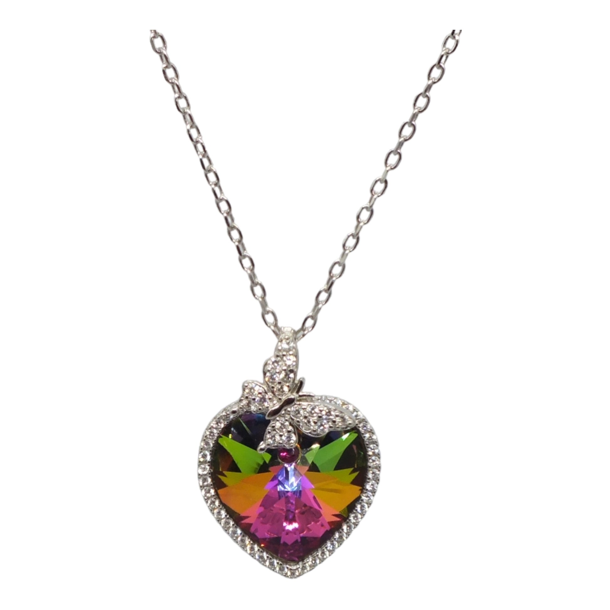 Colored Stone Necklace- سلسال فضة حجر ملون Colored Stone Necklace- سلسال فضة حجر ملون