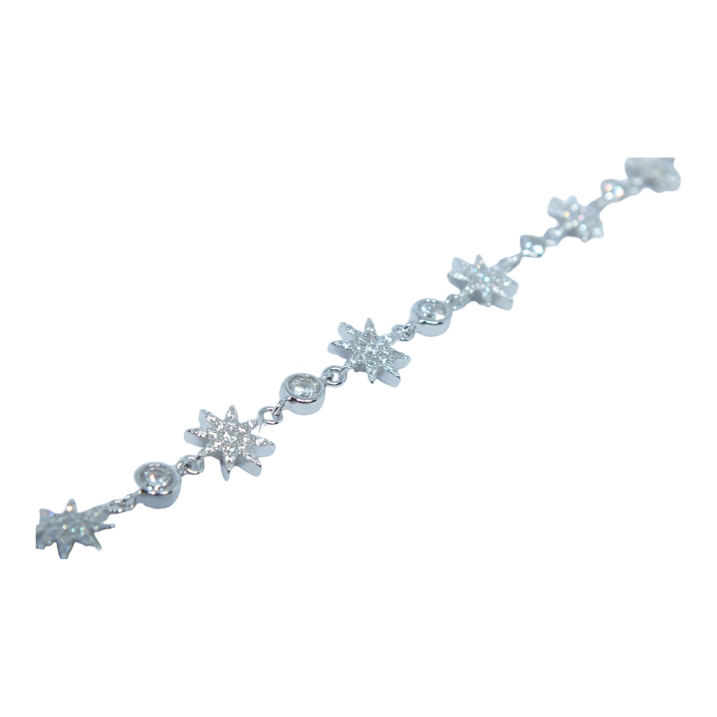925 Silver Stars Bracelet-إسوارة النجوم من الفضة عيار ٩٢٥