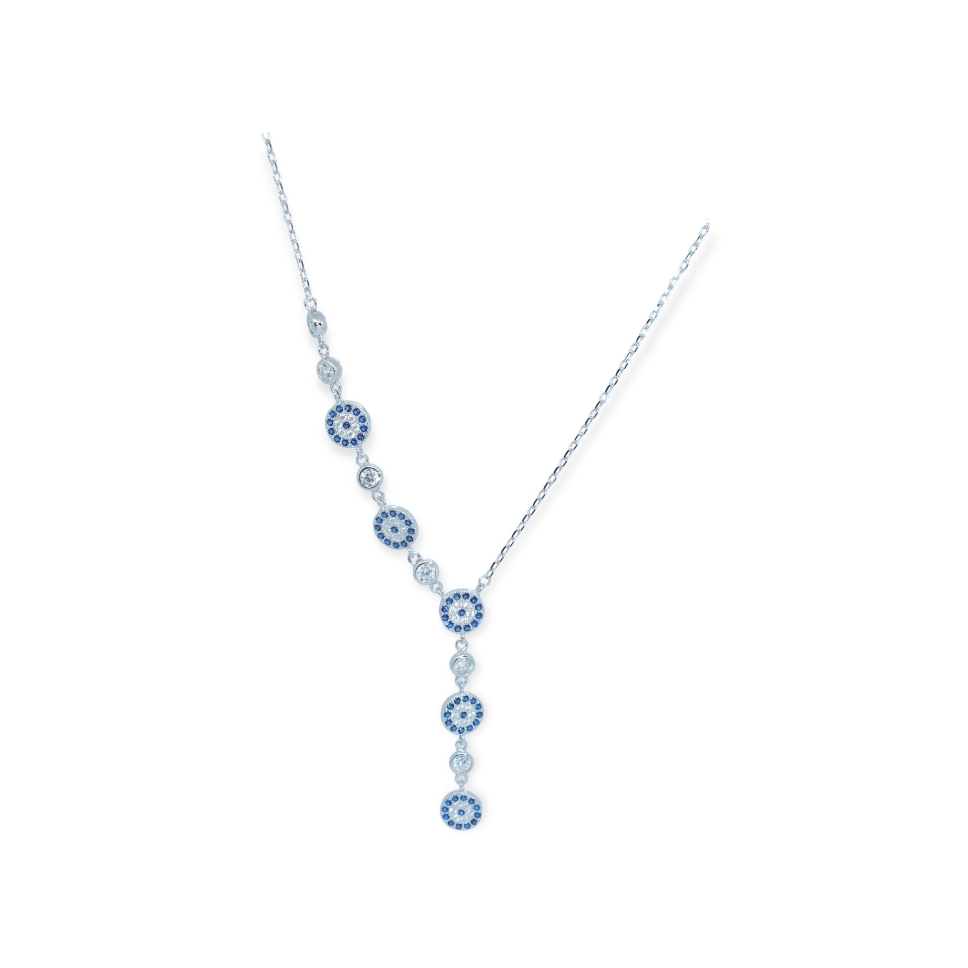 Evil Eye Silver Necklace-سلسال العين فضة Evil Eye Silver Necklace-سلسال العين فضة